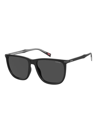 اشتري Men's UV Protection Semi-Oval Sunglasses - Lv 5020/S Black 57 - Lens Size: 57 Mm في الامارات