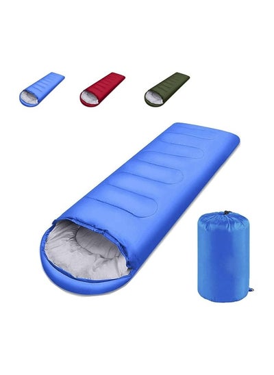 Buy Camping Sleeping Bag - Lightweight Sleeping Bag for Adults Boys Girls, Waterproof Camping Gear for Outdoor Travel (Blue) in Egypt