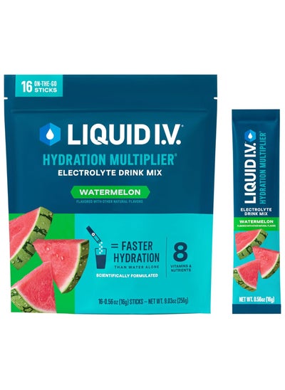 Buy Hydration Multiplier Watermelon Hydration Powder Packets Electrolyte Drink Mix 16 Sticks in Saudi Arabia