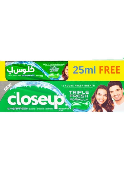 Buy Closeup Deep Action Menthol Fresh Toothpast100 Ml +Toothpaste 25Ml in Egypt