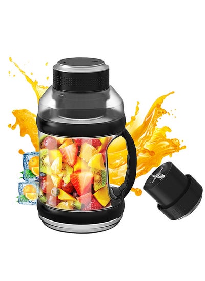 Buy Sport Portable Blender 68oz USB Rechargeable Travel Juice Blender for Shakes and Smoothies 18000RPM BPA-Free Personal-Size Cordless Big Belly Bottle with 6 Blades for Kitchen Home Gym in UAE