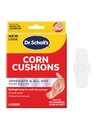 Buy Dr. Scholl's DuraGel Corn Cushion Immediate & All Day Pain Relief 6ct in UAE