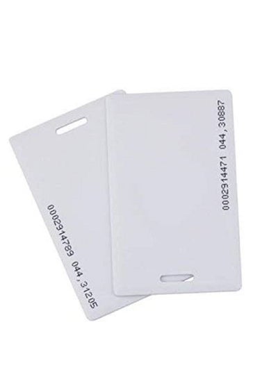 Buy RFID 125khz Proximity clamshell ID thick card TK4100(number printed card) compatible with EM4100 support ID Smart card entry access control system,key card,membership card (Not for Copy) 400  pieces in UAE
