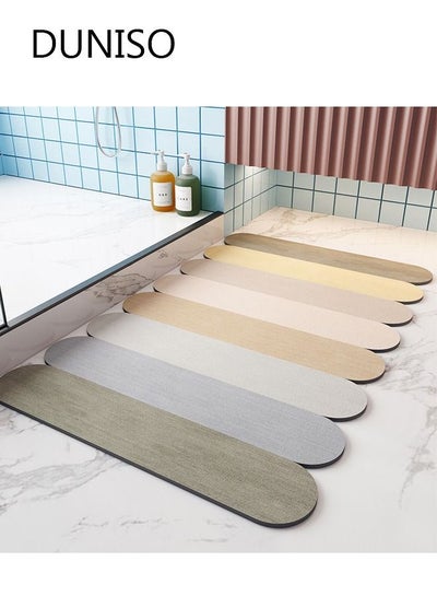 اشتري Bathroom Rug Mat Extra Soft and Absorbent Bath Rugs Non-Slip Quick Drying Floor Bath Tub Mat for Bathroom Floor Tub and Shower 40*60cm في السعودية