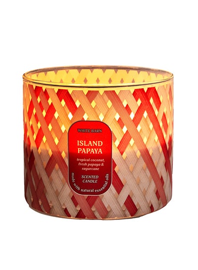 Buy Island Papaya 3-Wick Candle in UAE