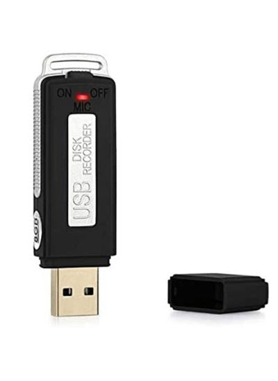 اشتري 8GB Voice Recorder,Rechargeable Mini USB Voice Recorder USB Flash Drive Voice Activated Recorder Dictaphone 150 Hours File Capacity في الامارات