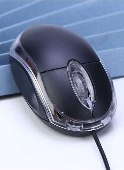 Buy MS116 USB Wired Optical Mouse Black in UAE