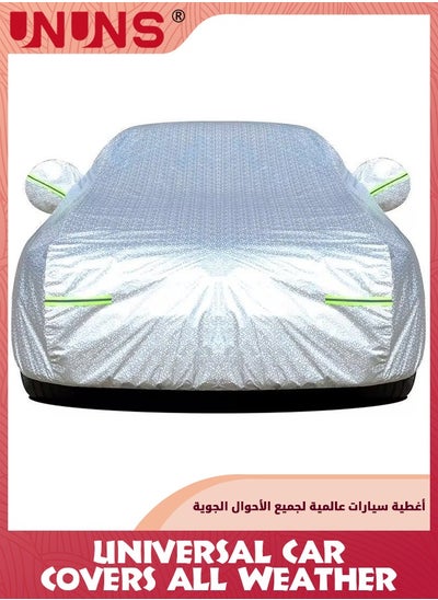 Buy Car Covers,Universal Car Covers All Weather,Full Exterior Covers For Automobile,Sun Rain Wind Protection Vehicle Cover With Reflective Strip,Waterproof Dustproof Full Car Cover,L-470x190x185CM in UAE