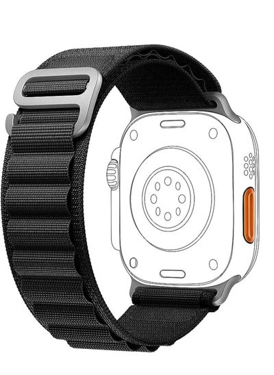 Buy Loop ultra strap Nylon Band from Alpine Compatible with the smart Watches Band 49mm 45mm 44mm 42mm,Adjustable with Metal C-Hook Strap for Ultra 2 Ultra Series 9/8/7/6/5/4/3/2/1/SE2/SE in Egypt