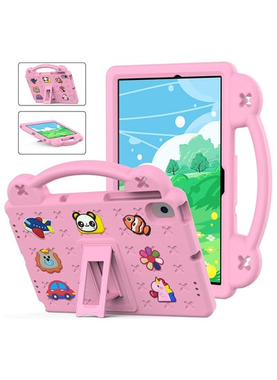 Buy Kids Case Compatible with Samsung Galaxy Tab A8 10.5 Inch 2021 (SM-X200/X205/X207), Heavy Duty EVA Foam Shockproof Cover Kids Proof Case with Stand (Pink) in Saudi Arabia