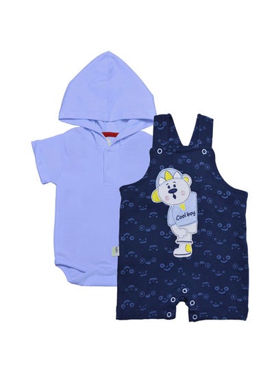اشتري Baby Dungaree (Salupette) & Bodysuit T-shirt Set في مصر