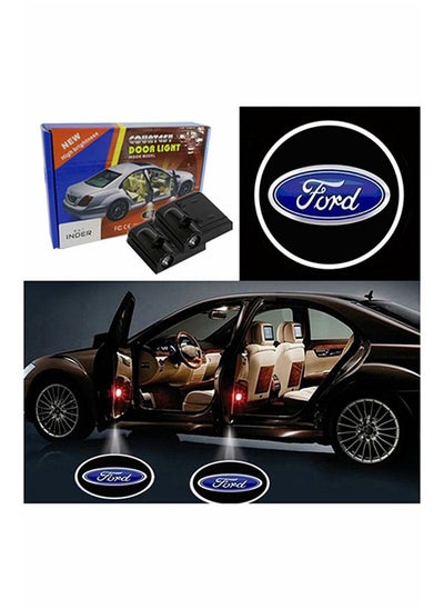 اشتري 2-Piece LED Car Door Ford Logo Projector Shadow Light Set في السعودية