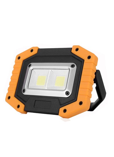 اشتري LED Work Light 2 COB 30W 1500LM Rechargeable Portable Waterproof LED Flood Lights for Outdoor Camping Hiking Emergency Car Repairing Household and Job Site Lighting في الامارات