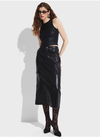 Buy High Waist A-Line Skirt in UAE