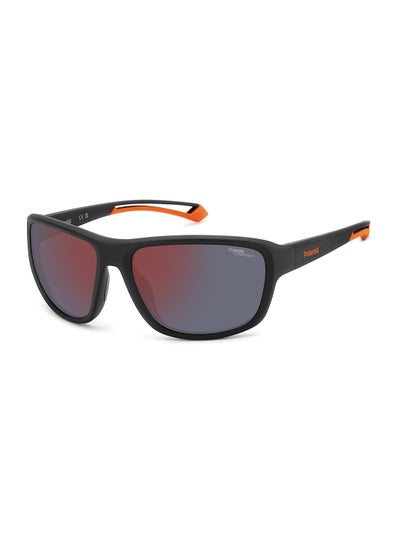 اشتري Unisex Polarized Rectangular Sunglasses - Pld 7049/S Black Millimeter - Lens Size: 62 Mm في الامارات