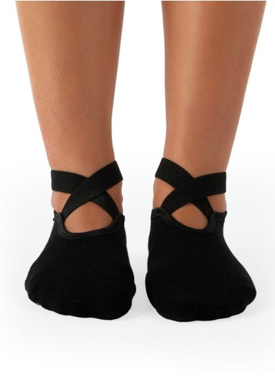 اشتري Black Non-Slip Barre/Yoga/Pilates Socks, Womens, One Size Fits Most في الامارات