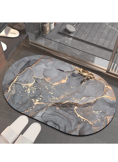 Buy Absorbent Mats Non-Slip Bathroom Floor Mats Marble Pattern Kitchen Floor Mats in Saudi Arabia