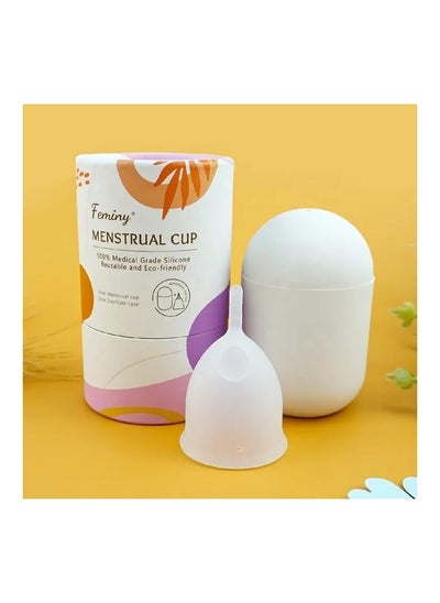 Buy Feminy Menstrual Cup With Silicone Sterilizer Cup Or Cup Holder in UAE