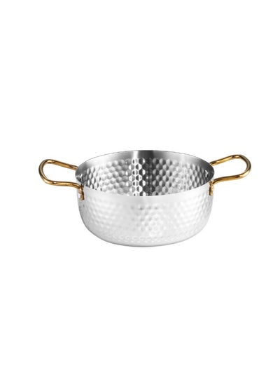 اشتري New Stainless Steel Flat Bottomed Dry Pan في الامارات