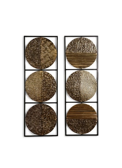 Buy Gerda Metal Wall Art 60X1.5X88Cm - Gold in UAE