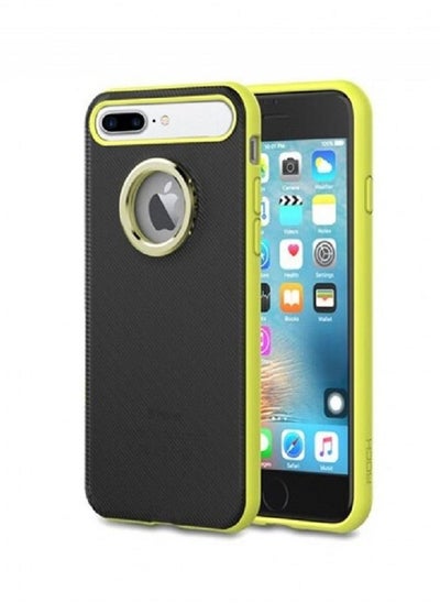 Buy iphone 8 Plus/7 Plus Finger Grip Case Cover with Magnetic Kickstand Ring Holder Green/Black in UAE