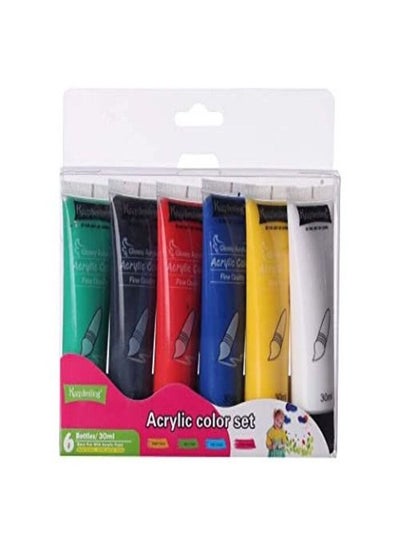 Buy keep smiling ACRYLIC COLOUR SET 6 COLOURS 30ML in Egypt