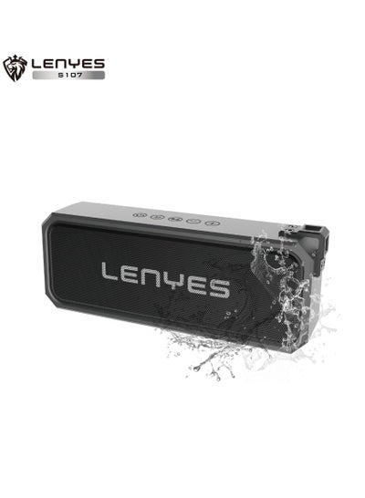 Lenyes S107 Wireless Speaker with Double Bass Vibrator,IPX7 - Main Image