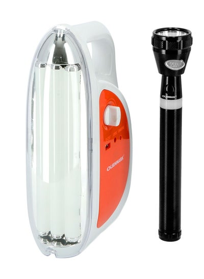 Buy Emergency Lantern & Flashlight, 2 In 1 - 60 Pcs SMO LED with Three Tube Light - USB Mobile Charging - 150 Hours Low Light - 1900mAh NI-CD Battery - 2000 Meters Distance in UAE