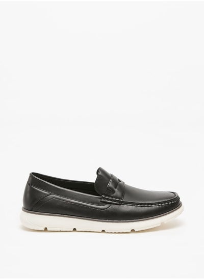 Buy Men's Solid Slip-On Loafers in UAE