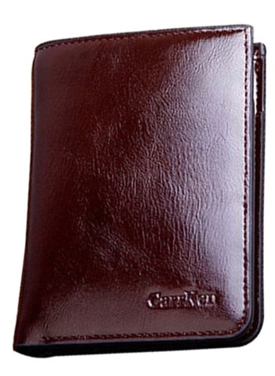 Buy Fashionable Casual Bi-Fold Wallet Maroon in UAE