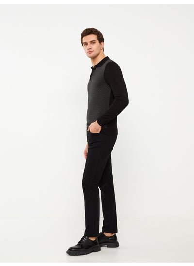 Buy Slim Fit Dobby Men's Trousers in Egypt