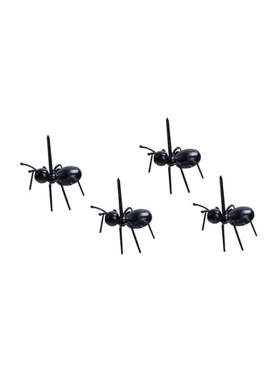 Buy 60-Piece Worker Ant Fruit Fork Black 1.8 x 2inch in Saudi Arabia