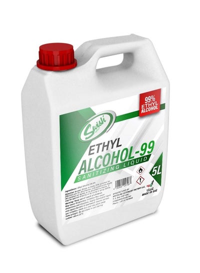 Buy Swish Ethyl  99.9% Sanitizing Liquid 5 Litre in UAE