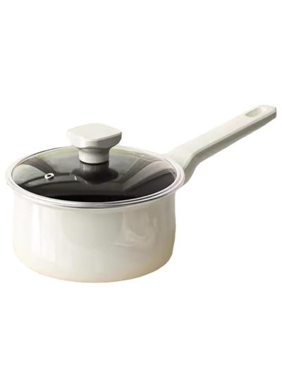 Buy Ceramic Saucepan With lid, Eco-Designed, Healthy Cooking Pot, Safe Cookware, All Stovetops Including Induction 18cm in Saudi Arabia