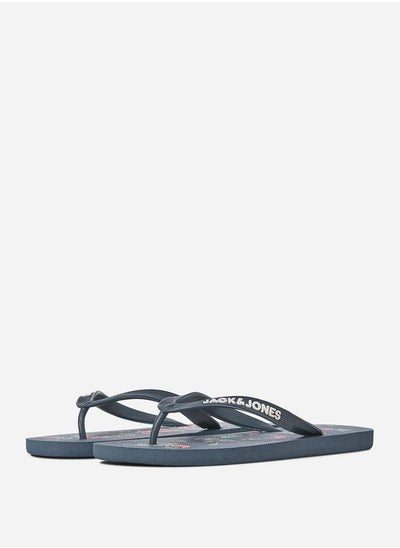 Buy Logo Palm Print Flip Flops in Saudi Arabia