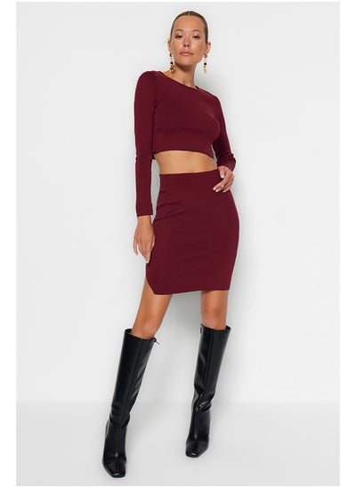 Buy Two-Piece Set - Burgundy - Regular fit in Egypt