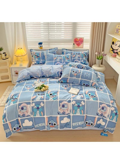 اشتري Disney series Full Size Sheet Set Super Soft Kids 4 Piece Floral Bedding Set  Microfiber Sheets Includes Reversible Pillow Covers في السعودية