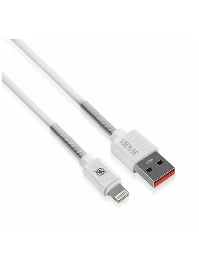 Buy Vidvie Cable Vi-c510 LIGHTNING 3,1A 1M White in Egypt