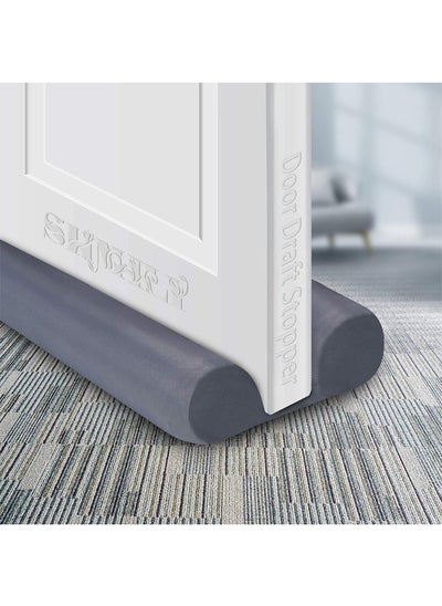 Buy Door Draft Stopper, Adjustable Door Sweeps Sound Proof, Weather Stripping Noise Blocker Window Breeze Blocker, Interior Front Double-Sided Draft Stopper (Grey) in Saudi Arabia