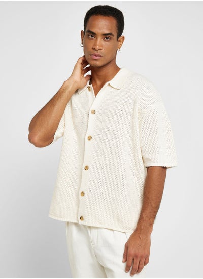 اشتري Crochet Relaxed Fit Shirt في السعودية