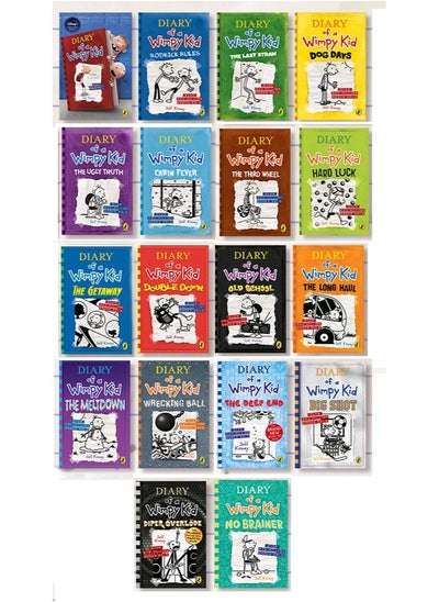 Buy Diary of a Wimpy Kid 1-18 Books Complete wimpy Series Collection, 18 Books Paperback Edition in Egypt