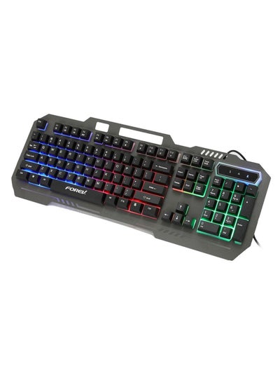 Buy FV-Q307 Rainbow Backlit Metal Gaming Keyboard in Egypt