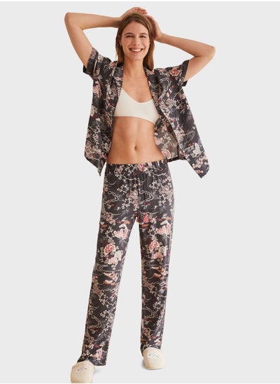 Buy Cherry Blossom Printed Pyjama Set in UAE