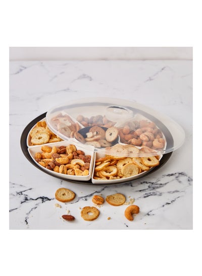 اشتري Moro nuts dish divided into 8 pieces with lid, Medstar Cocoa FFAANO08937 في مصر