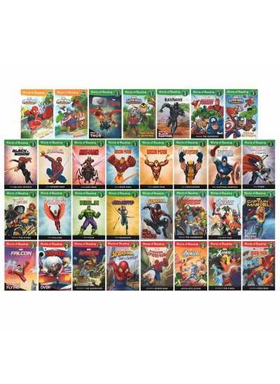 Buy Marvel World of Reading Pre1/L1/L2 31 books in UAE