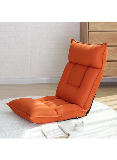 Buy Floor Chair Lazy Sofa Adjustable Padded Folding Chair with Back Support and Backrest Comfortable Chair in UAE