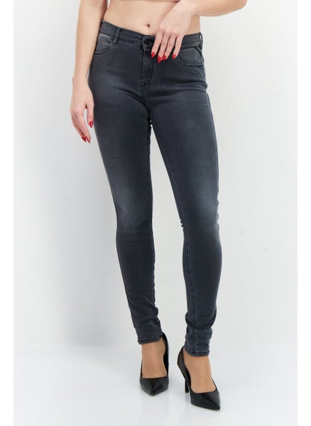 اشتري Women Stella Fit Washed Stretchable Jeans, Grey في السعودية