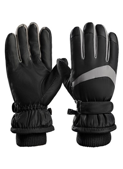 Buy Winter Gloves for Men Women - Wool Fleece Liner Touchscreen Gloves, Thermal Warm Winter Gloves for Cold Weather in UAE