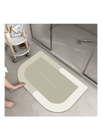 Buy Super Absorbent Soft Floor Carpet Slip-Resistant Bathing Room Rug, Diatom Mud Microfiber Bath Mat, Strong Quick-Drying, Easy to Clean in UAE