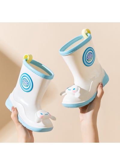 Buy 2024 Kids Cartoon Rain Boots Waterproof Non-SlipBlue Yugui dog Blue Yugui dog in Saudi Arabia